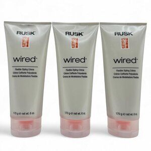 3x Rusk Designer Collection Wired Flexible Styling Creme 6 oz ea Lift Shine Body